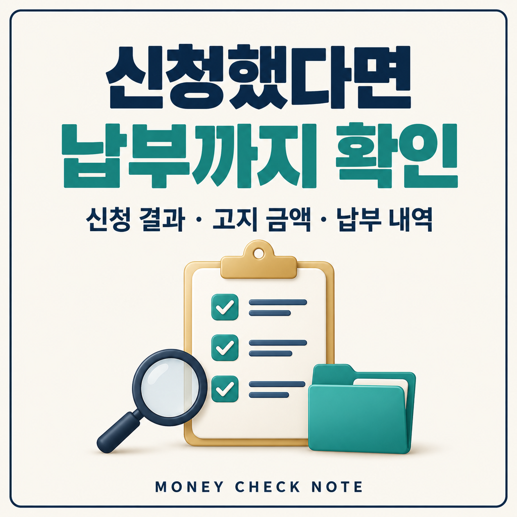 실업크레딧 신청 결과와 본인부담 보험료 납부 확인 사항