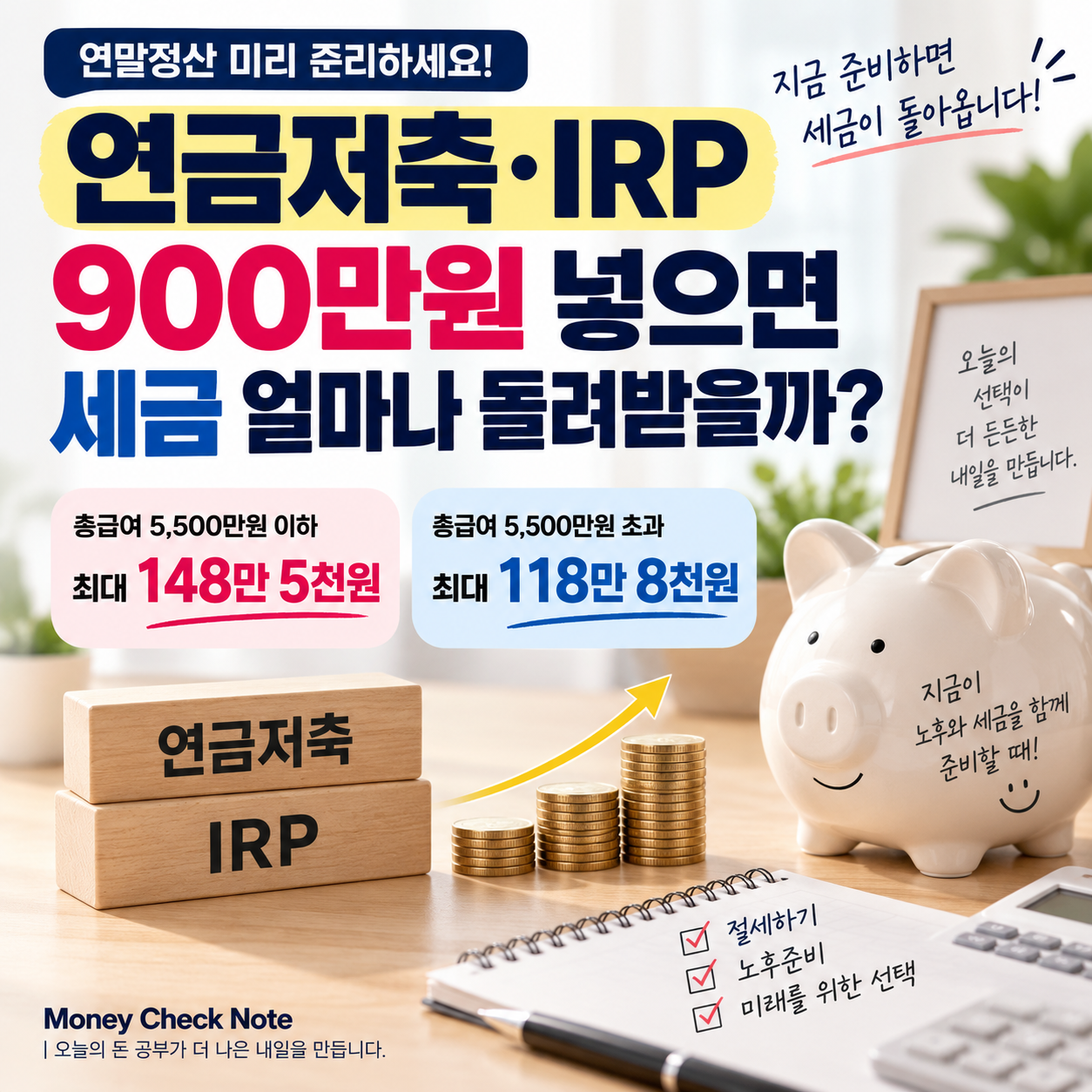 연금저축 IRP 900만원 세액공제 환급액 계산